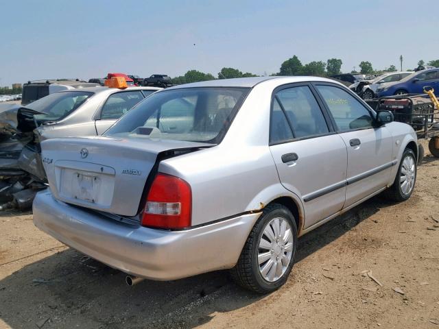 JM1BJ225821602636 - 2002 MAZDA PROTEGE DX SILVER photo 4