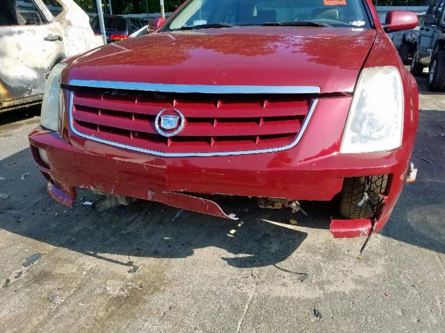 1G6DC67A750132340 - 2005 CADILLAC STS RED photo 9