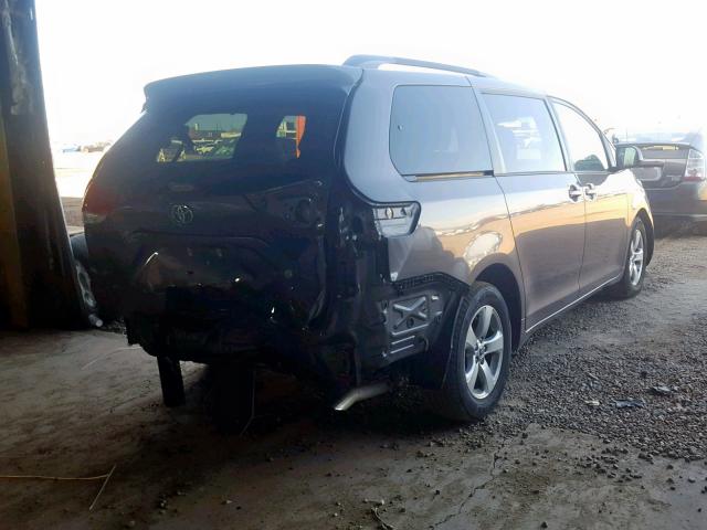 5TDKK3DC7ES505627 - 2014 TOYOTA SIENNA LE CHARCOAL photo 4