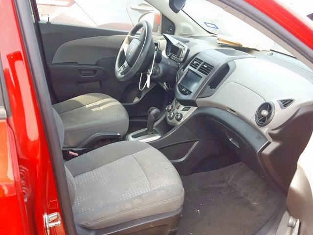 1G1JA6SH9D4179492 - 2013 CHEVROLET SONIC LS 红色 照片 5