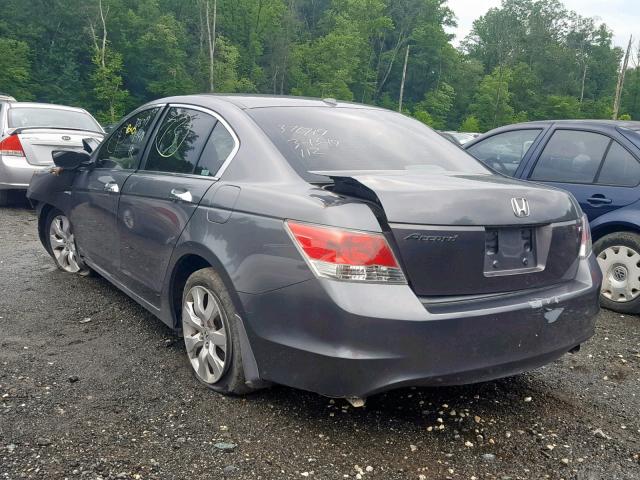 1HGCP36889A040066 - 2009 HONDA ACCORD EXL GRAY photo 3