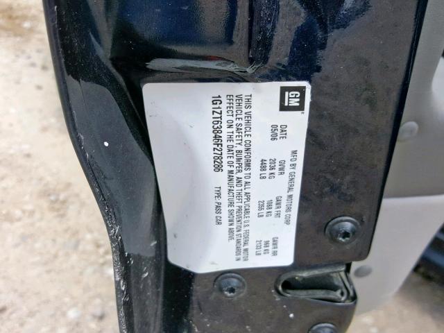 1G1ZT63846F278286 - 2006 CHEVROLET MALIBU MAX 蓝色 照片 10