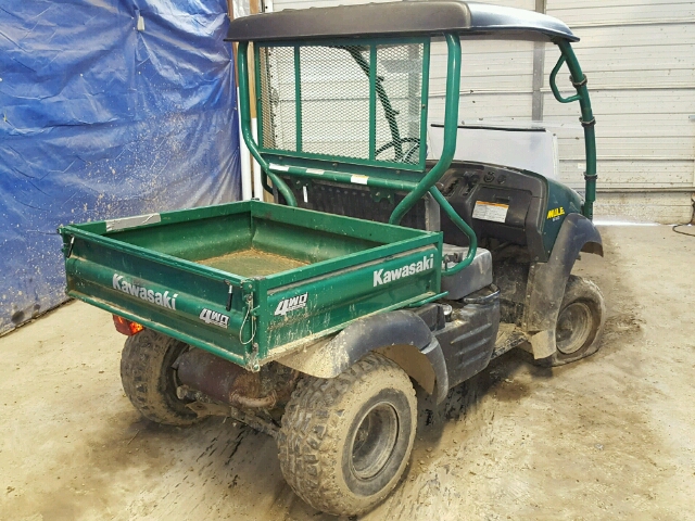 JK1AFFA127B525903 - 2007 KAWASAKI MULE 4X4 GREEN photo 4