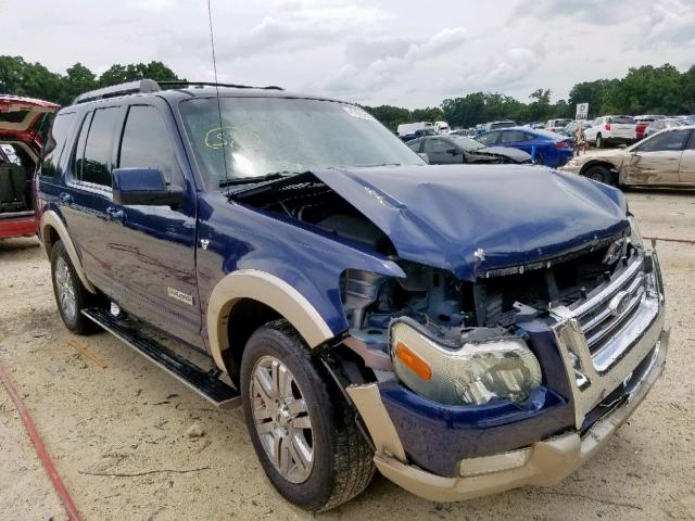 1FMEU64817UA85474 - 2007 FORD EXPLORER E BLUE photo 1