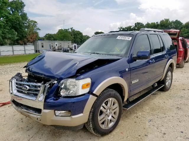 1FMEU64817UA85474 - 2007 FORD EXPLORER E BLUE photo 2