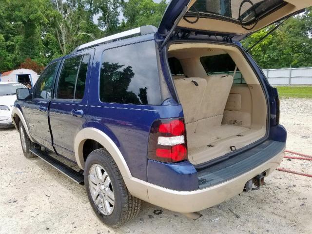 1FMEU64817UA85474 - 2007 FORD EXPLORER E BLUE photo 3