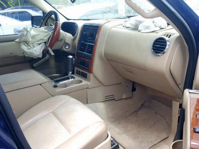 1FMEU64817UA85474 - 2007 FORD EXPLORER E BLUE photo 5