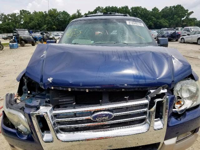 1FMEU64817UA85474 - 2007 FORD EXPLORER E BLUE photo 7