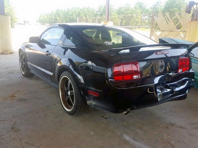 1ZVHT82H365154867 - 2006 FORD MUSTANG GT BLACK photo 3