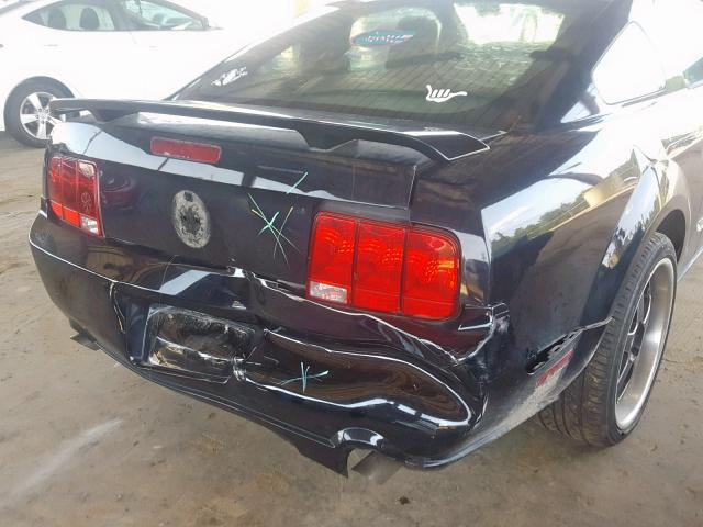 1ZVHT82H365154867 - 2006 FORD MUSTANG GT BLACK photo 9