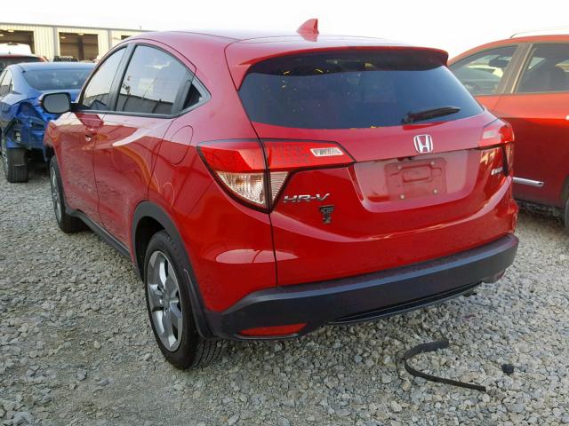 3CZRU5H59GM753603 - 2016 HONDA HR-V EX RED photo 3