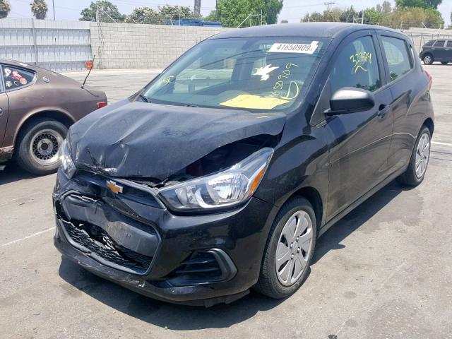 KL8CA6SA5HC706113 - 2017 CHEVROLET SPARK LS BLACK photo 2