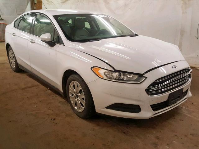 3FA6P0G78ER394630 - 2014 FORD FUSION S WHITE photo 1