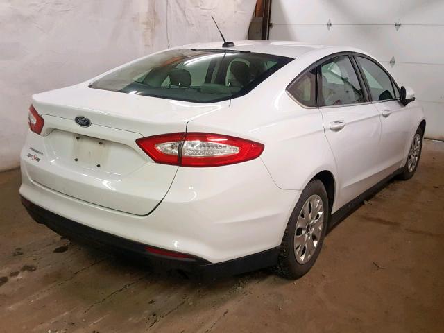 3FA6P0G78ER394630 - 2014 FORD FUSION S WHITE photo 4