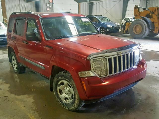 1J8GN28K38W169352 - 2008 JEEP LIBERTY SP RED photo 1