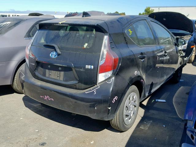 JTDKDTB38G1122535 - 2016 TOYOTA PRIUS C BLACK photo 4