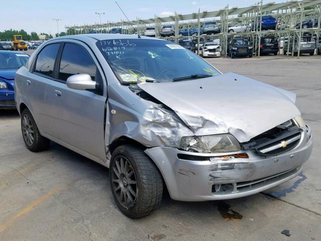 KL1TD56696B618674 - 2006 CHEVROLET AVEO BASE Gümüş foto 1