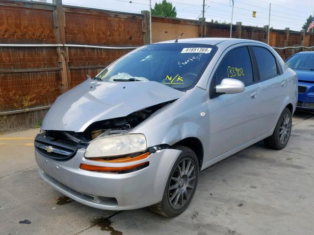 KL1TD56696B618674 - 2006 CHEVROLET AVEO BASE Gümüş foto 2