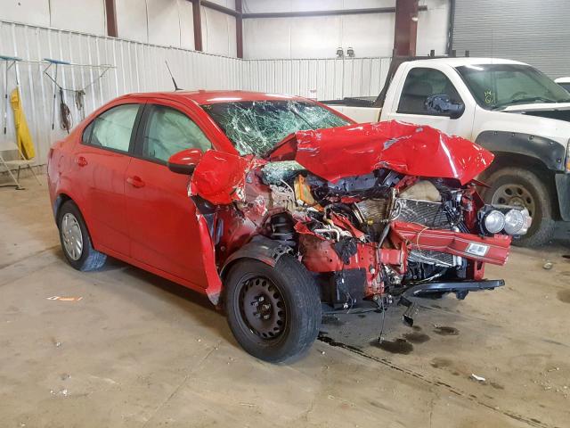 1G1JA5SH4E4131877 - 2014 CHEVROLET SONIC LS RED photo 1