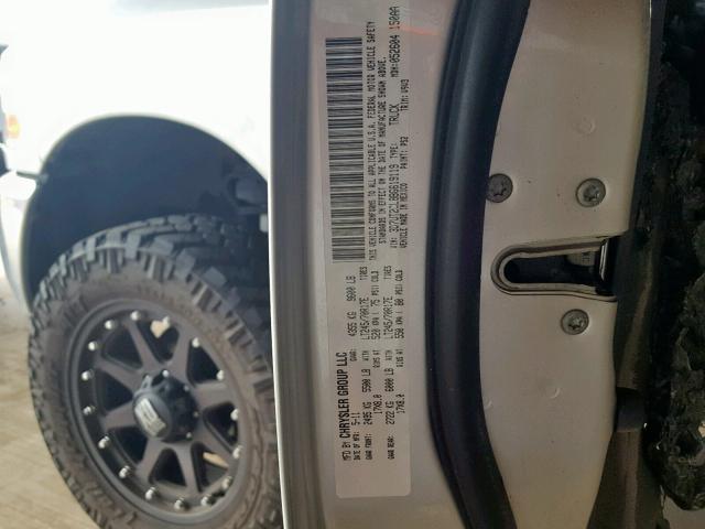 3D7UT2CL8BG619119 - 2011 DODGE RAM 2500 SILVER photo 10