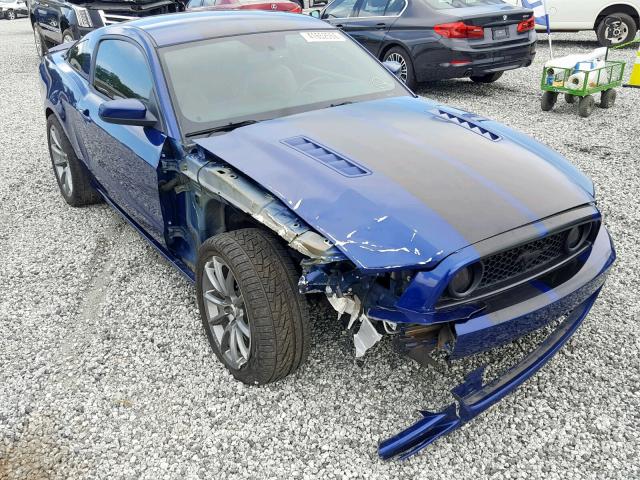 1ZVBP8CF4D5284676 - 2013 FORD MUSTANG GT BLUE photo 1