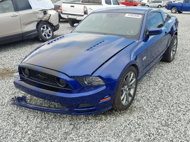 1ZVBP8CF4D5284676 - 2013 FORD MUSTANG GT BLUE photo 2