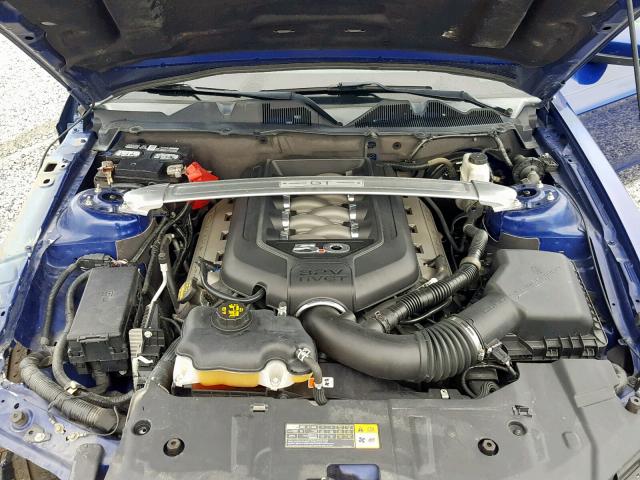 1ZVBP8CF4D5284676 - 2013 FORD MUSTANG GT BLUE photo 7