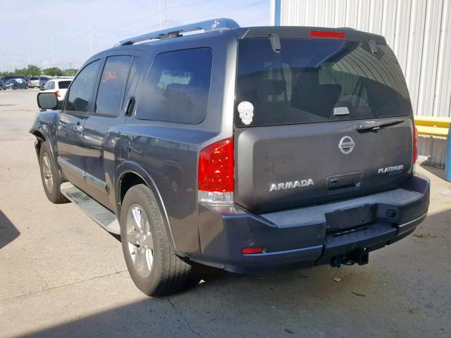 5N1BA0NF4AN604329 - 2010 NISSAN ARMADA PLA GRAY photo 3