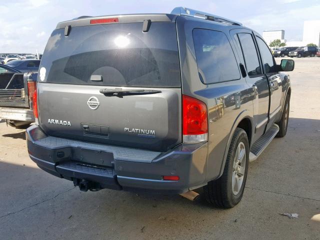 5N1BA0NF4AN604329 - 2010 NISSAN ARMADA PLA GRAY photo 4