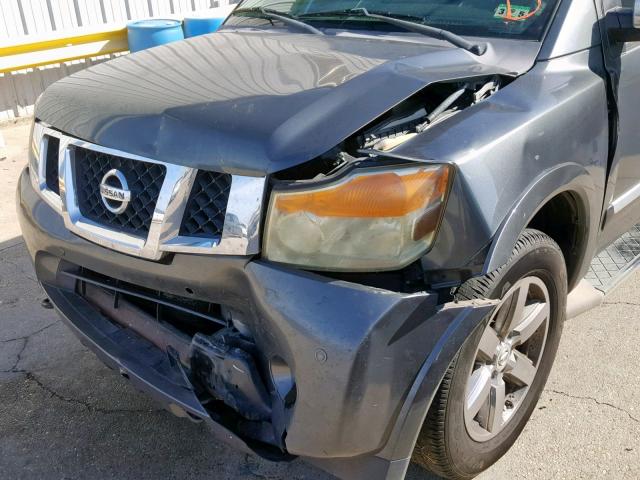 5N1BA0NF4AN604329 - 2010 NISSAN ARMADA PLA GRAY photo 9