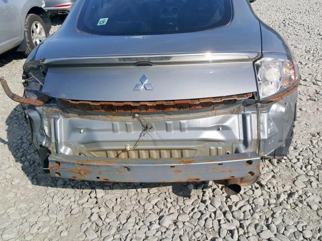 4A3AK24F69E016452 - 2009 MITSUBISHI ECLIPSE GS SILVER photo 9