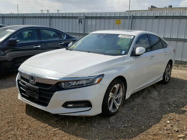 1HGCV1F55JA198286 - 2018 HONDA ACCORD EXL WHITE photo 2