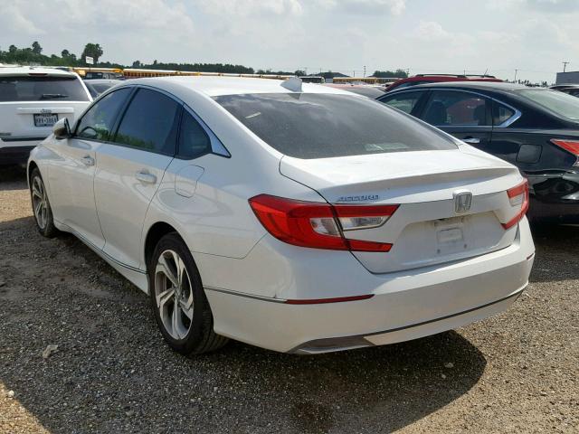 1HGCV1F55JA198286 - 2018 HONDA ACCORD EXL WHITE photo 3