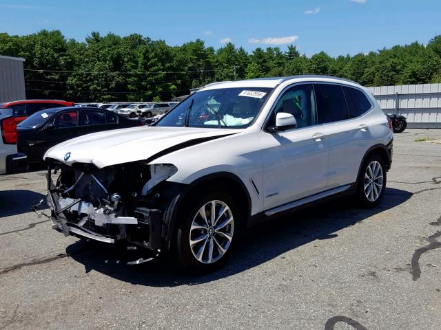 5UXTR9C54JLD59819 - 2018 BMW X3 XDRIVE3 WHITE photo 2