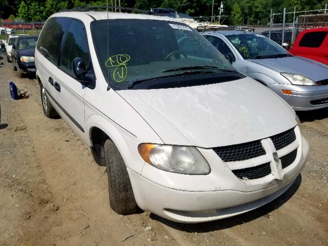 1D4GP25323B221474 - 2003 DODGE CARAVAN SE WHITE photo 1