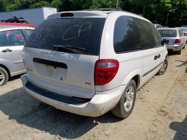 1D4GP25323B221474 - 2003 DODGE CARAVAN SE WHITE photo 4