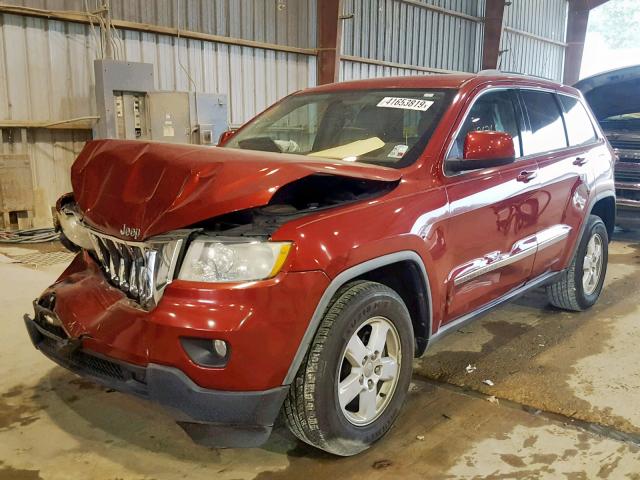 1J4RS4GG9BC569193 - 2011 JEEP GRAND CHER RED photo 2