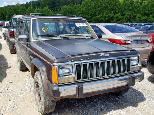 1JCHL7846HT004542 - 1987 JEEP CHEROKEE L BROWN photo 1