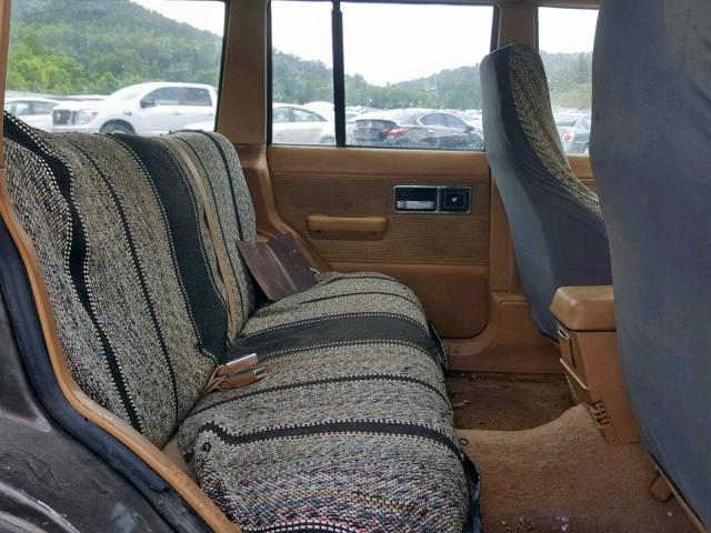 1JCHL7846HT004542 - 1987 JEEP CHEROKEE L BROWN photo 6