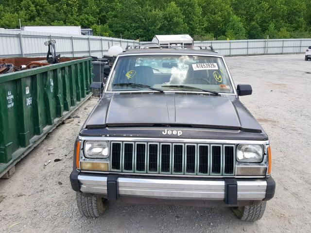 1JCHL7846HT004542 - 1987 JEEP CHEROKEE L BROWN photo 9