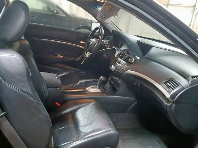 1HGCS22899A002442 - 2009 HONDA ACCORD EXL BLACK photo 5