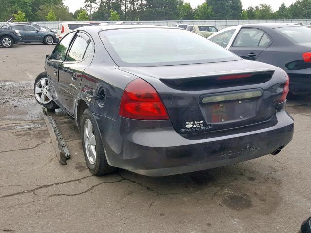 2G2WP552081143323 - 2008 PONTIAC GRAND PRIX BLACK photo 3