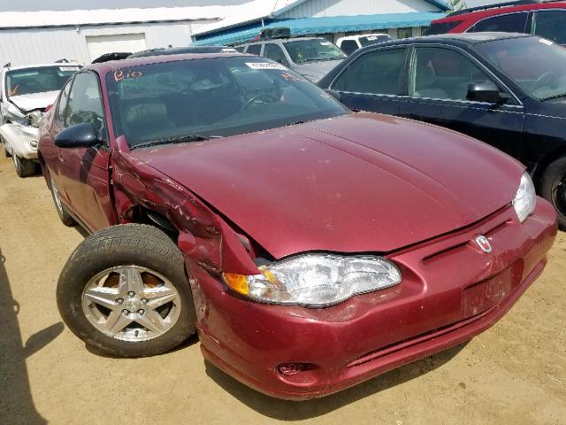 2G1WW12E559158332 - 2005 CHEVROLET MONTE CARL წითელი ფოტო 1