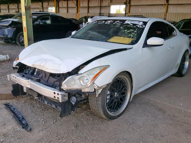 JNKCV64E88M116072 - 2008 INFINITI G37 BASE WHITE photo 2