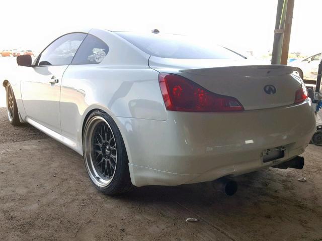 JNKCV64E88M116072 - 2008 INFINITI G37 BASE WHITE photo 3