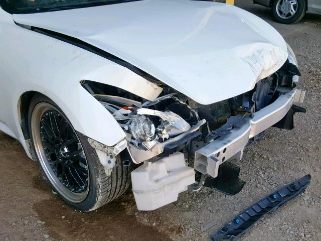 JNKCV64E88M116072 - 2008 INFINITI G37 BASE WHITE photo 9