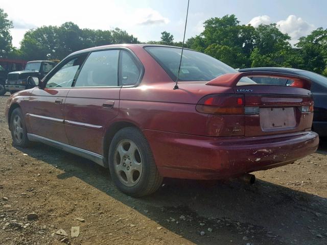 4S3BD6752T7204165 - 1996 SUBARU LEGACY GT RED photo 3