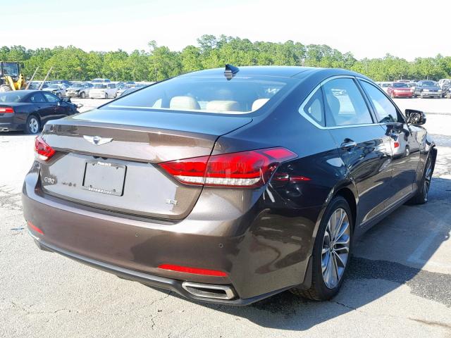 KMHGN4JE3HU183850 - 2017 GENESIS G80 BASE BROWN photo 4