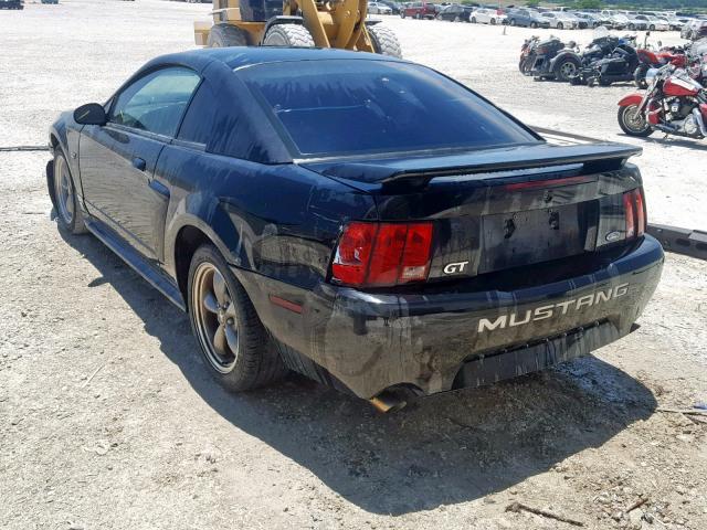 1FAFP42X91F230163 - 2001 FORD MUSTANG GT BLACK photo 3