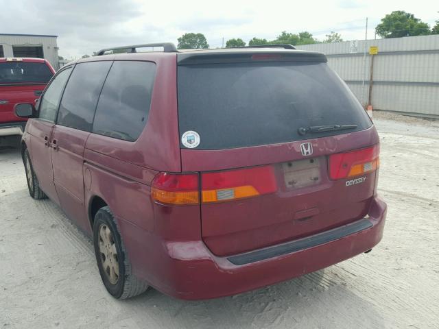 5FNRL18073B052093 - 2003 HONDA ODYSSEY EX RED photo 3